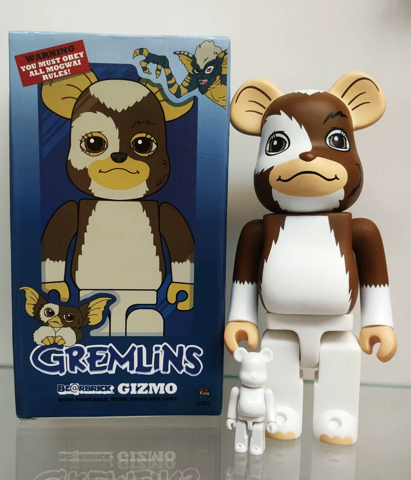 400% BearBrick Блоки Блоки Блоки Гремлины Маленький монстр качели модель модель двигатель кукла