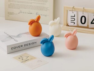 Cartoon Rabbit Shape Aromatherapy Candle Gift Ornaments Creative Accompanying Gift with Girls' Holiday Gift Shooting