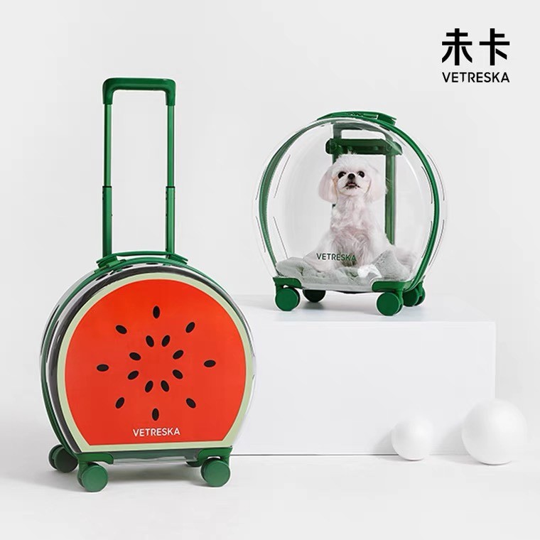 269Y Uncarded VETRESKA Bubble Box Out Trolley Suitcase Cat And Dog Suitable For Teddy Spot Labor-saving Portable