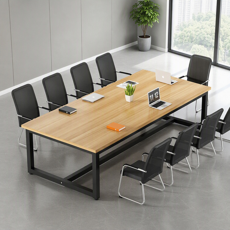 Conference Table, Long Table, Simple Modern Office Desk, Small Meeting Room Negotiation Table, Training Table, Long Rectangular Table, Puzzle Table