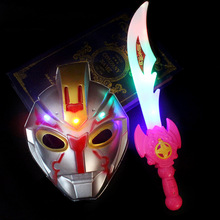新款奥特曼赛罗面具套装发光玩具刀剑男女孩儿童夜市地摊货源批发