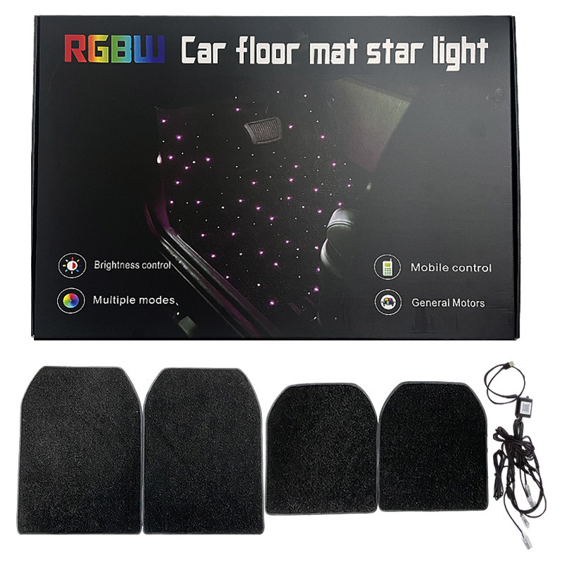 New car chassis lights, in-car RGB footwell ambient lights, can be controlled by app, in-car footwell decorative lights, starlight lights