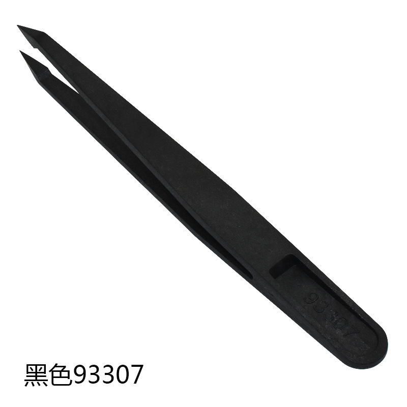 Venta al por mayor fibra de carbono antiestático pinzas de plástico blanco puntiagudo Cabeza ancha cabeza plana libre de polvo pinzas de purificación clip de plástico image 22
