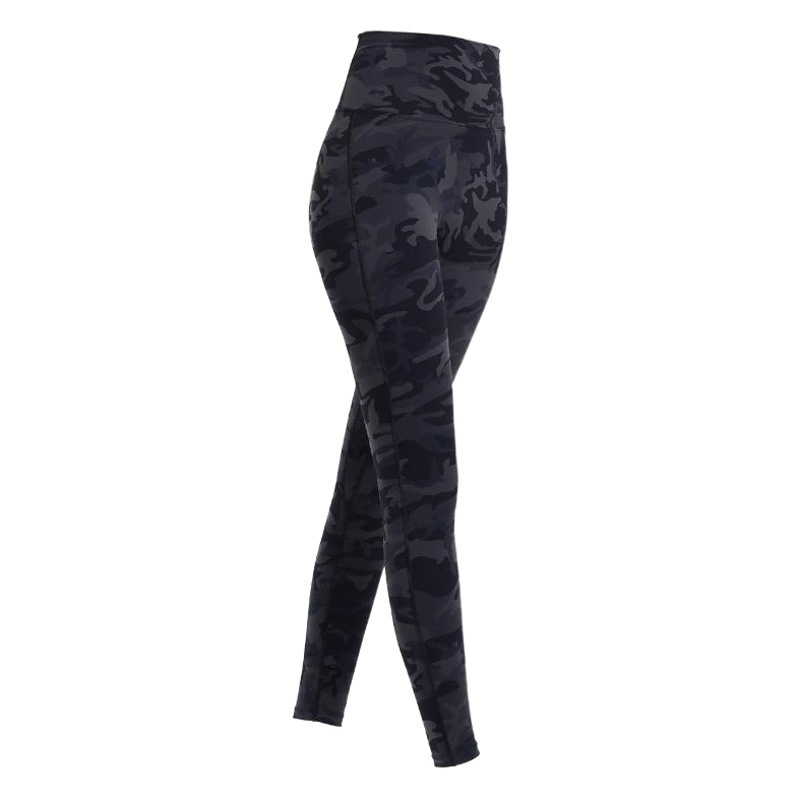 Pantalones de fitness de levantamiento de cadera de cintura alta europeos y americanos para mujeres nuevo camuflaje de secado rápido medias deportivas pantalones de yoga de entrenamiento de primavera