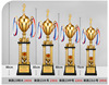 Customized metal trophy football basketball pigeon four -column trophy sports contest elementary school students Taekwondo trophy