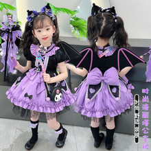 女童库洛米公主裙夏装新款洛丽塔连衣裙儿童生日礼服蓬蓬演出裙子