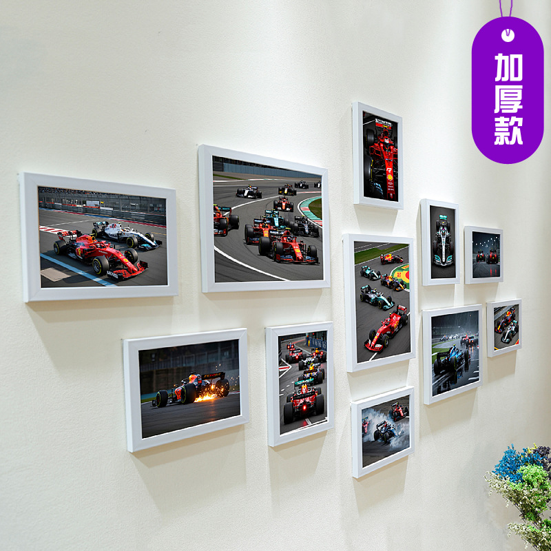 Nuevo póster de Fórmula 1 Fans regalo de pared marco de fotos combinación de fondo de decoración de pared de fotos image 16