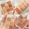 Transparent acrylic matte eyeshadow palette, eye shadow, nude milk tea, earth tones, wide color palette