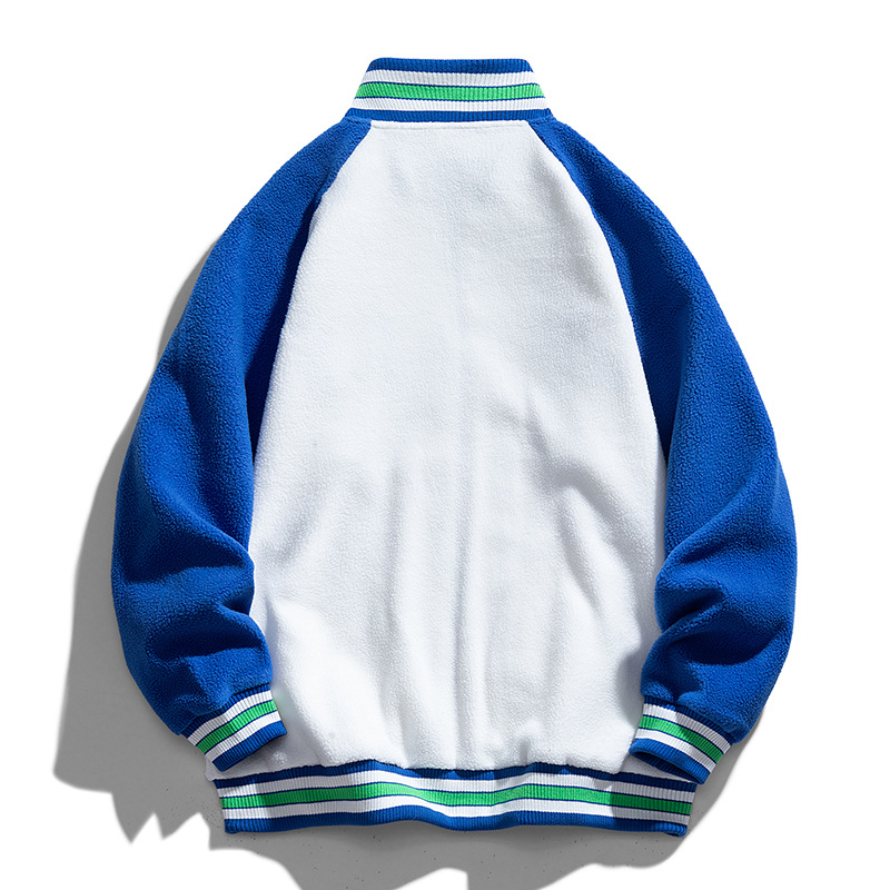 Abbigliamento da uomo Cardigan ispessito con cappuccio da uomo Autunno e inverno Marea Colore del marchio Abbinamento Cerniera allentata Colletto alla coreana Cappotto caldo in pile di grano austriaco_voghion.com