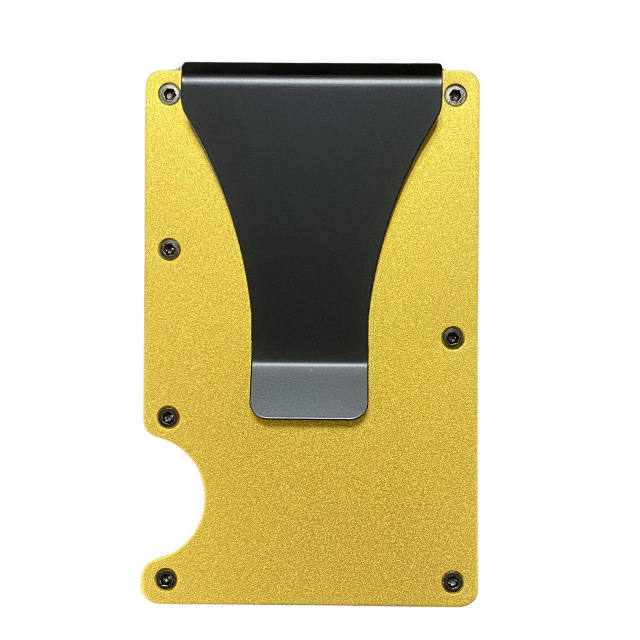 Cartera metálica antirrobo y antimagnética RFID para tarjetas de crédito, de fábrica, en stock en Amazon, de alta demanda, con opción de personalización de logotipo.