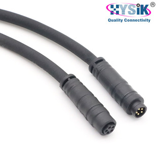 Asi cable flat wire 2 core logistics roller equipment black cable high current 16A 5 core buckle cable
