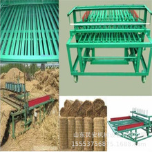 薄厚可调路面包装用草帘编制机 自动切边草毡机 批发草席编织机