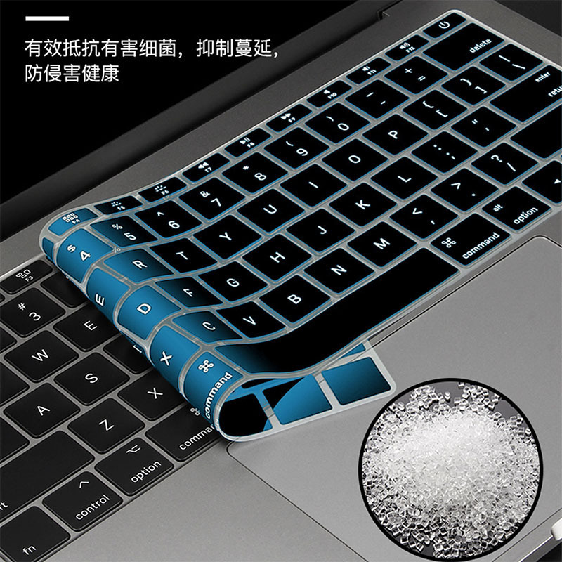 Suitable for Cross-Border MacBook Air13 Transparent Dust Cover Computer Keyboard Film Notebook Protective Film Bare Chip