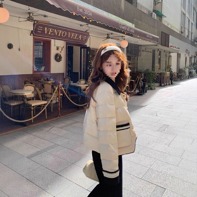 Custom-Made Short Thick down Jacket for Petite Women in Autumn and Winter, New Stylish Chanel-Style Coat