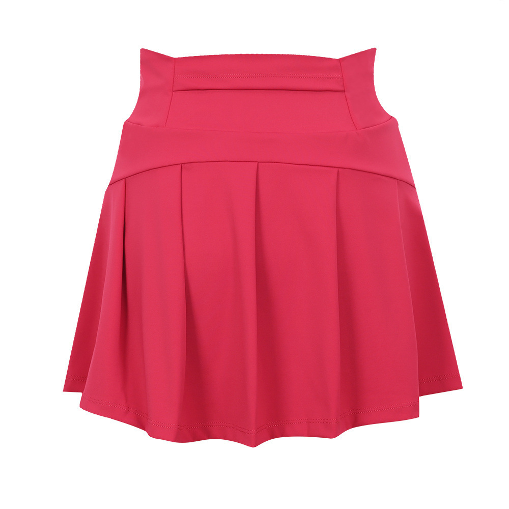 Falda de tenis de nailon estilo Lulu, de alta elasticidad, de seda helada, fina, transpirable, antiexposición, para yoga y deportes, para mujer.