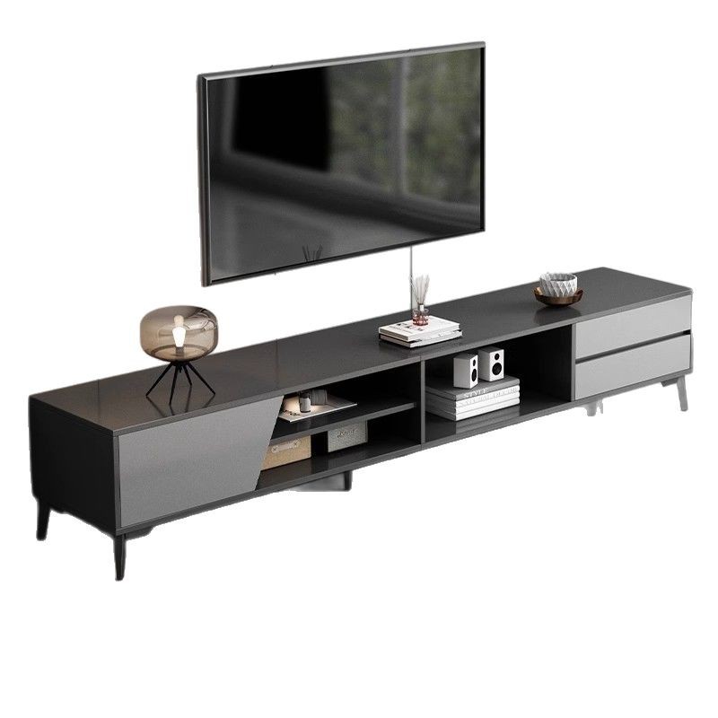 Gabinete de televisión sala de estar doméstica pequeña casa moderna y simple 2025 nuevo almacenamiento en el suelo gabinete de televisión integrado
