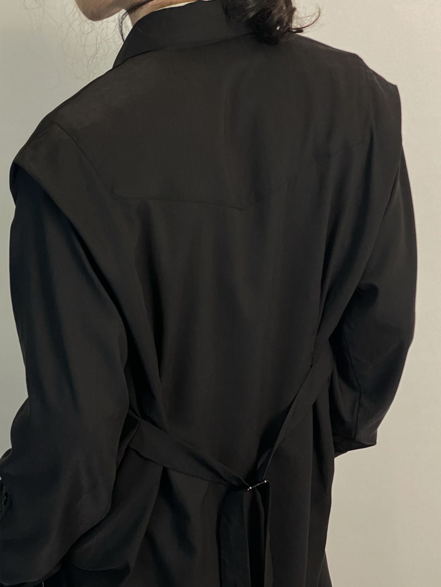 ヴィクトリアシャツのスカートと秋のコンビネーションがゆったりしていて、やせています。