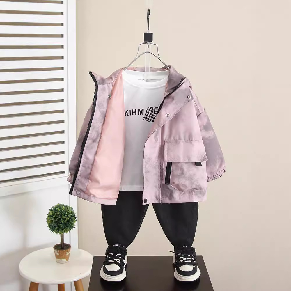 6301 Chaqueta de herramientas de moda hermosa de moda de moda de otoño para niños de moda de otoño de moda de otoño de bebé de nuevo estilo de primavera y otoño