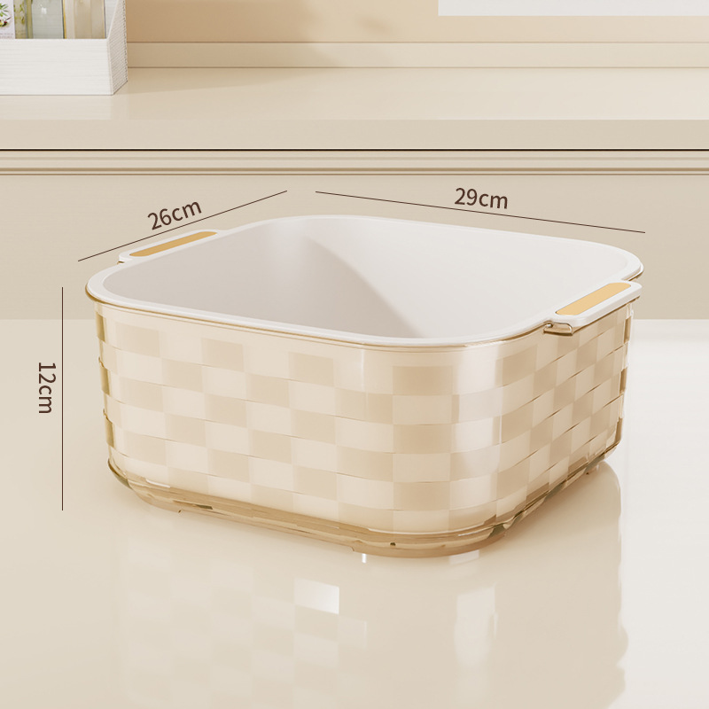 투명한 다크 브라운 사각형 큰