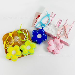New Style Fabric Flower Keychain Cute Ins Style Pendant Women's Exquisite Fashion Personalized Backpack Small Pendant
