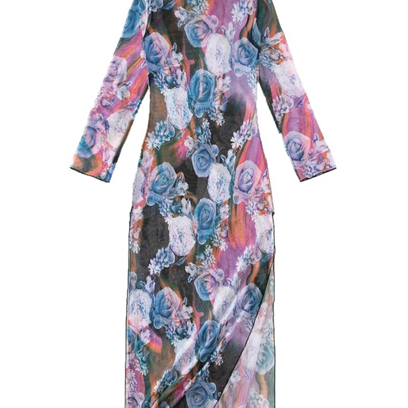 GraceChic GraceChic - Top a tubino con spalle scoperte, stampato, stile transfrontaliero europeo e americano, da donna_voghion.com