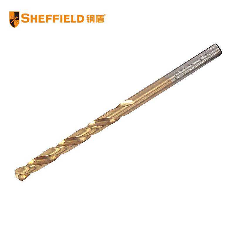 SHEFFIELD 钢盾 直柄镀钛高速钢麻花钻 1.0-7.5mm