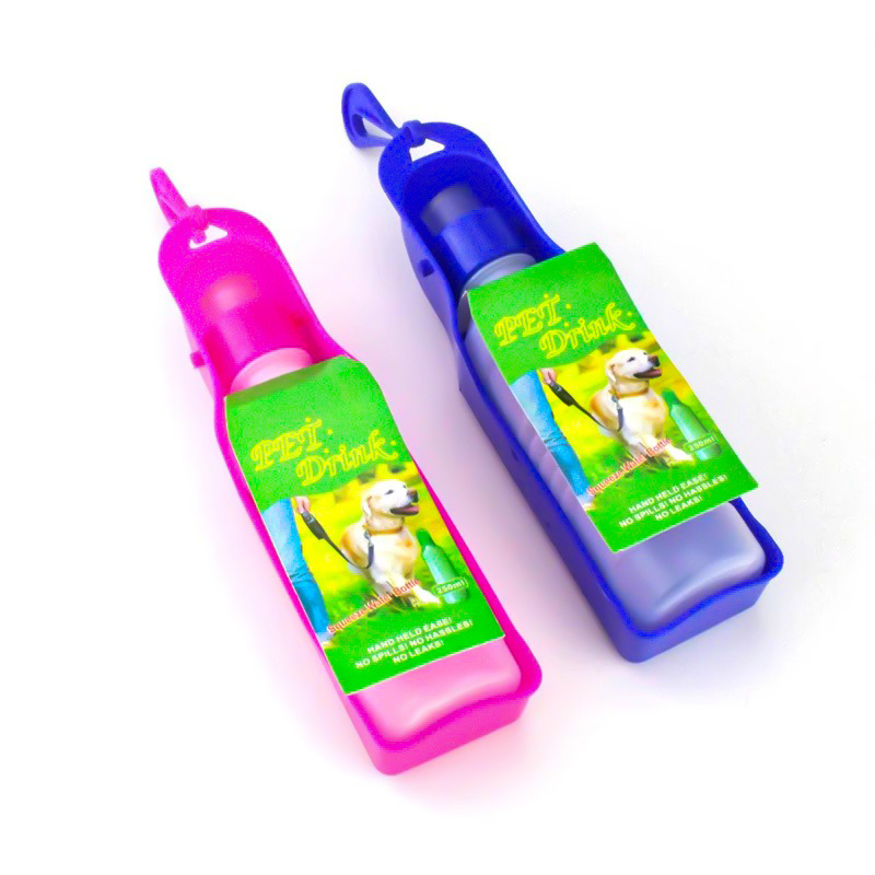 Mayorista fuera portátil mascota taza acompañante pasear perro viaje perro bebida de agua para gatos botella de agua suministros