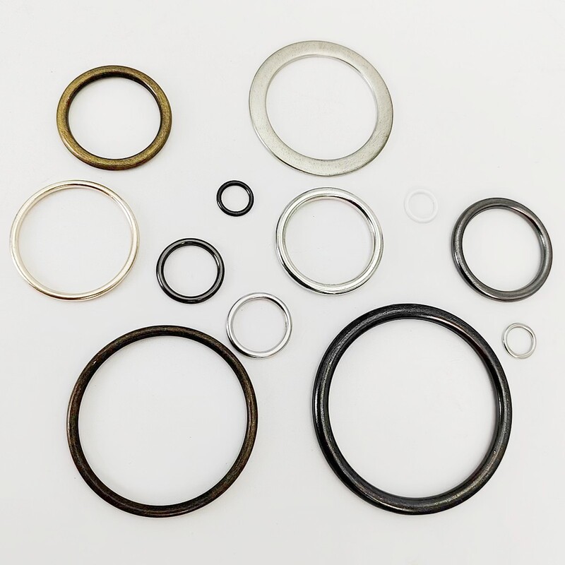 Wholesale Metal O-Ring Belt Zinc Alloy Circle Solid Curtain Accessories Lifting Ring Bag Seamless Closed Ring
