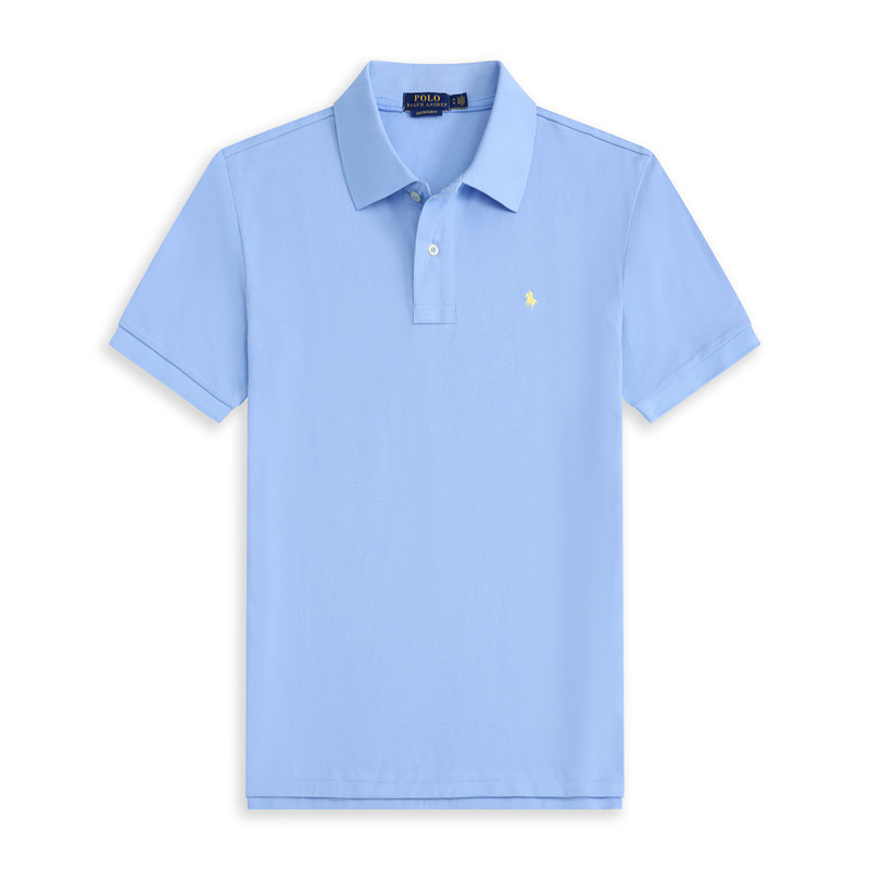 thumbnail for Casual 2025 Summer New Men's Short Sleeve T-Shirt Youth Fashion Lapel Loose Plus Size Polo Shirt Tide
