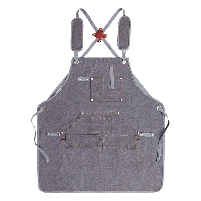 Comercio exterior engrosada lienzo delantal impermeable moderno simple ropa de trabajo estilo industrial hecho a mano electricista carpintería delantal al por mayor