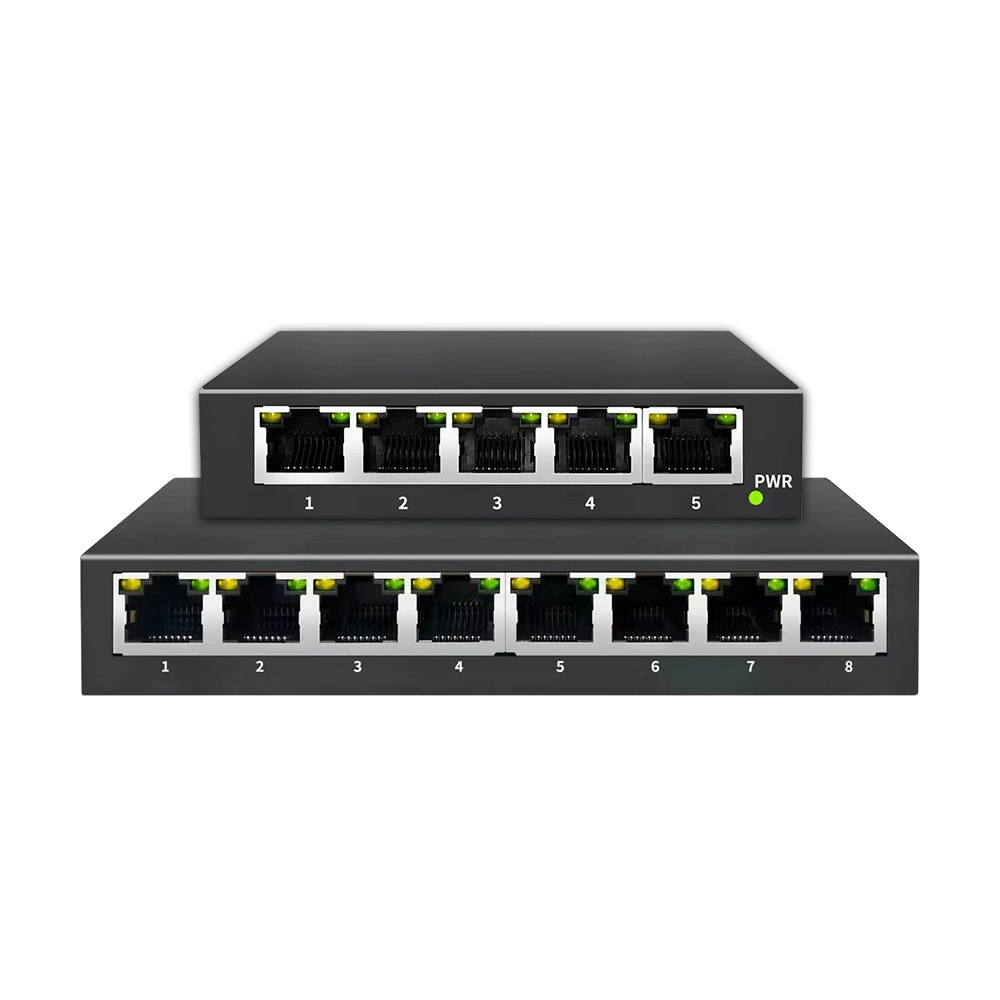 4-портовый сетевой переключатель питания Gigabit мониторинг выделенная одно-по-четыре сетевой переключатель RJ45 хаб сплиттер