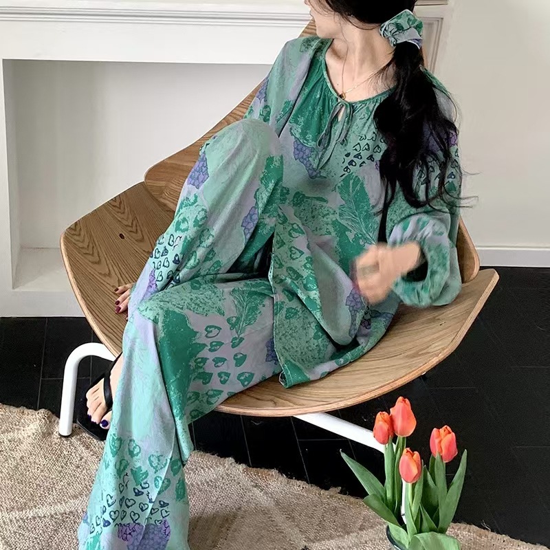 HX2421 대형슈트+머리끈-얼룩덜룩한 다크그린