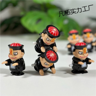 Interesting winding small zombie walking swing trick China Qing dynasty zombie Halloween scary trick toy
