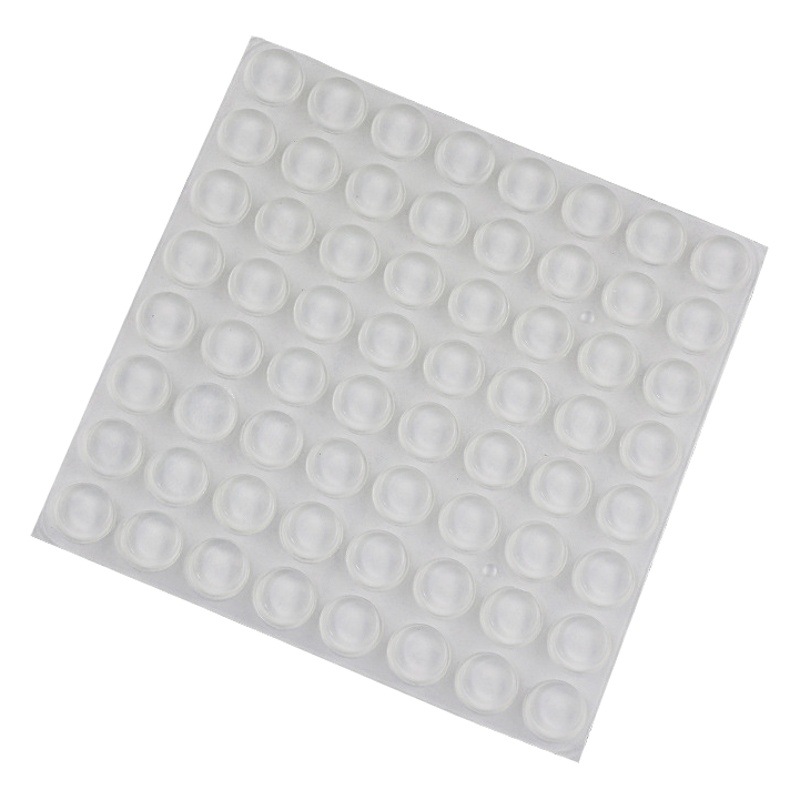 En stock autoadhesivo almohadilla de pie de silicona transparente mesa y silla antideslizante almohadilla anticolisión gabinete silenciador almohadilla de goma cojín de presión resistente al desgaste