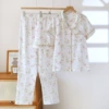 Lapel white clover three-piece set--H