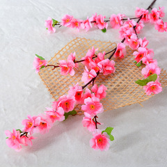 工廠仿真桃花批發工程景觀樹裝飾臘梅客廳落地假花仿真單支小桃花