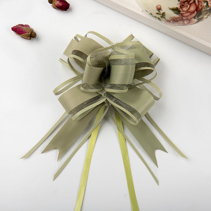 Comercio exterior transfronterizo 30 de tamaño mediano natural elegante hilo de nieve arco flor tirada a mano regalo de Navidad embalaje de flores Flor de tirón