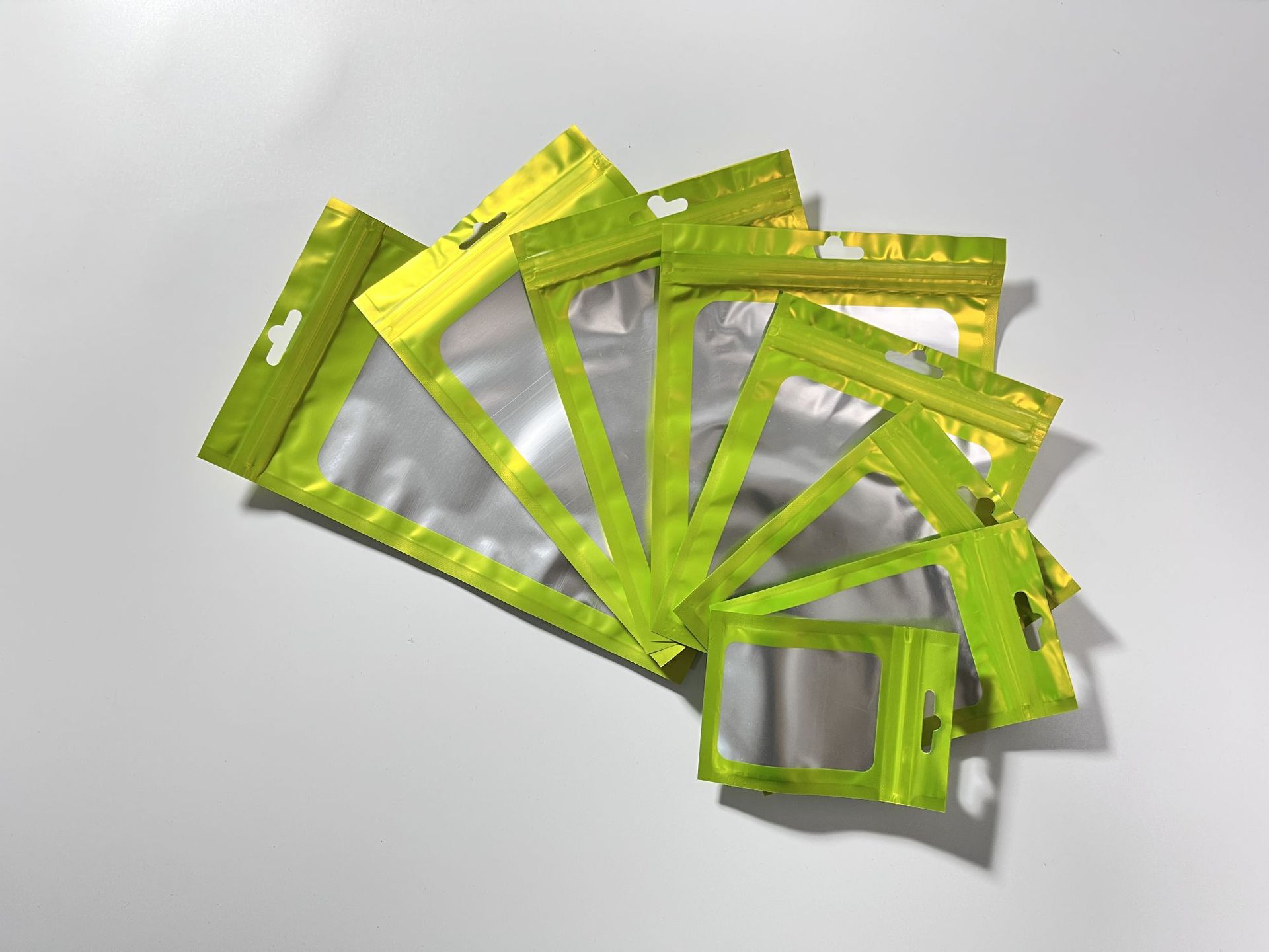 绿色磨砂阴阳骨袋彩色铝箔袋饰品包装袋数码电子产品自封袋现货