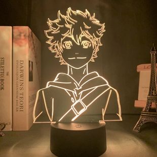 Volleyball Junior 3D Night Light Acrylic USB Colorful Variable Light Sports Haikyuu Night Light Hand-made Gift