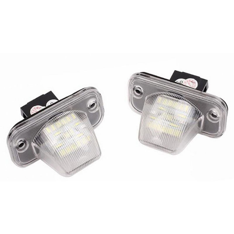 2pcs License Plate Lights 18LED for VW Golf 5Plus Passat Skoda T4 90-03 White Light