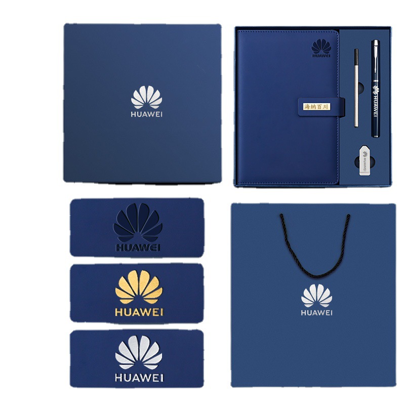 Cuaderno de negocios caja de regalo traje en stock de gama alta a5 registro de reunión de oficina notebook actividad regalo personalización