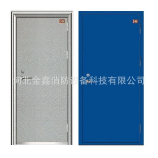 钢制防火门 乙级不锈钢玻璃工程消防通道门钢质单开 船用封闭门