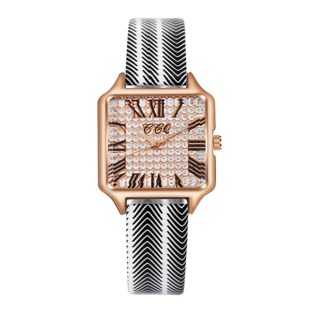 Pinduoduo nuovo orologio da donna digitale romano minimalista con cassa in lega di quarzo con cintura Candy_voghion.com