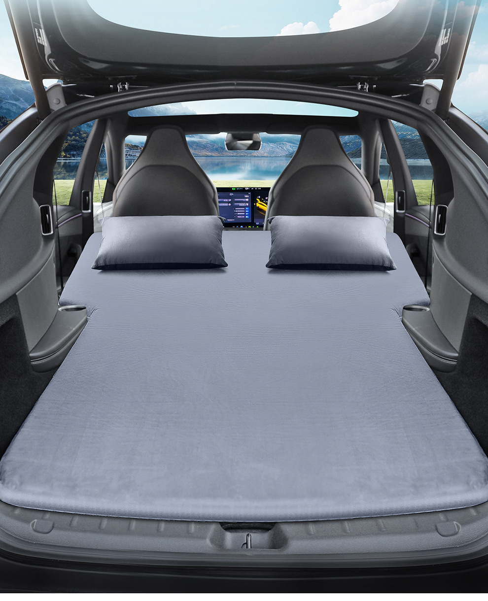 Tesla Model Yl Six-Seater Trunk-Specific Air Mattress Car Inflatable Mattress Rear Seat Leveling Sleeping Pad