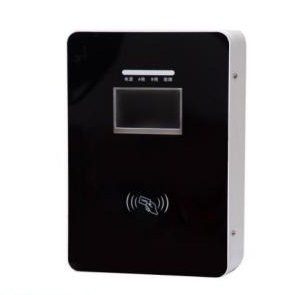 14KW dual-port AC charging station for electric vehicles, featuring smart charging with QR code and card payment, and a color display screen