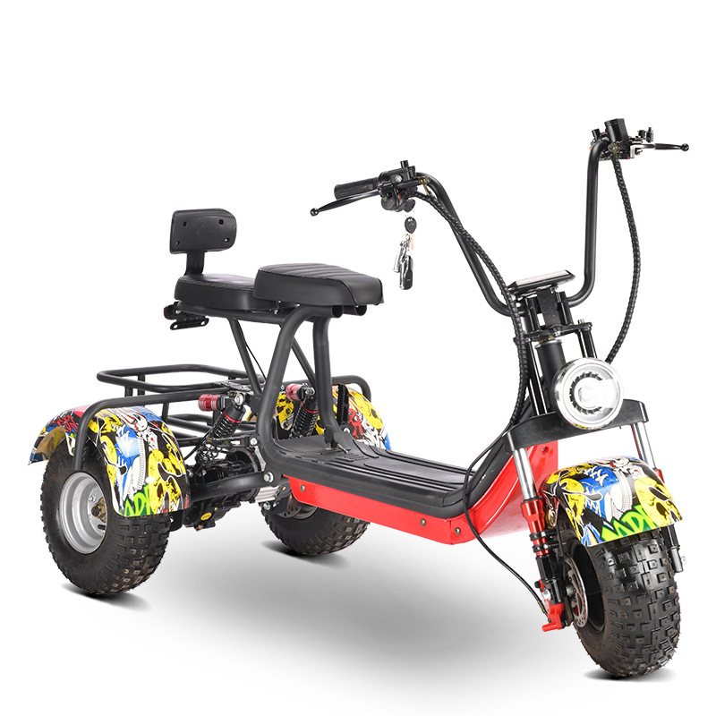 Eec Dot Adult Mobility Scooter Three-Wheeled Motorcycle Harley Electric Vehicle Hm-6 Cross-Border Overseas Warehouse Direct Delivery