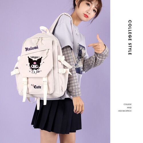Sanrio Cartoon Animation Peripheral Teenage Student Schoolbag Large Capacity Backpack Education Tutorial Backpack