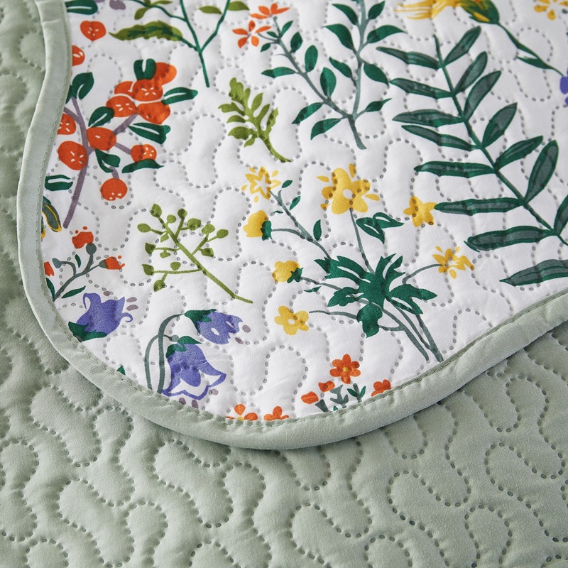 European American Export Three-piece Bed Cover For Single And Double Beds, Cross-border Ultrasonic Printing_voghion.com