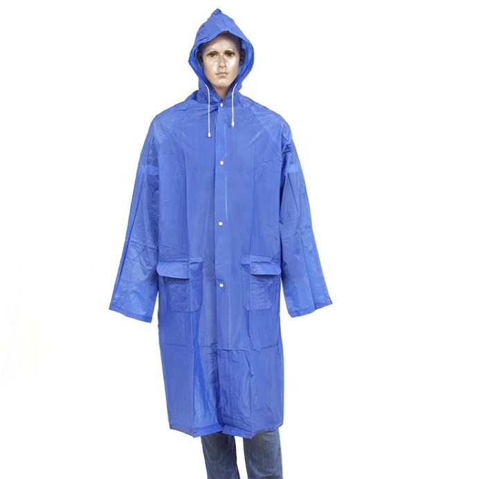 Pvc Material Raincoat Long Buckle Sleeves Adult Raincoat Reusable Rain Gear Large Quantity Discount a Pvc Material Raincoat Long Buckle Sleeves Adult Raincoat Reusable Rain Gear Large Quantity Discount a