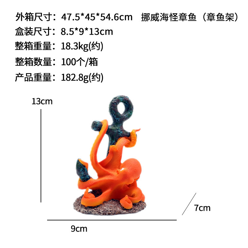 Pulpo noruego del monstruo del mar